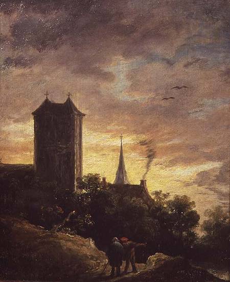 Landscape with a Tower à David Teniers