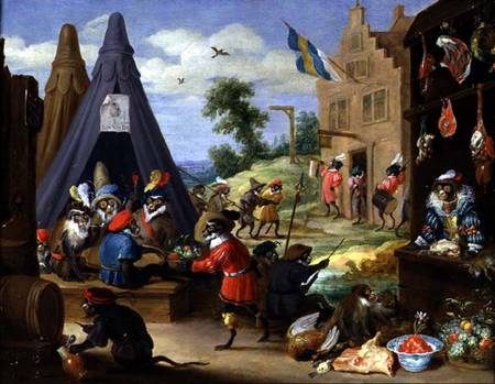 A Monkey Encampment à David Teniers