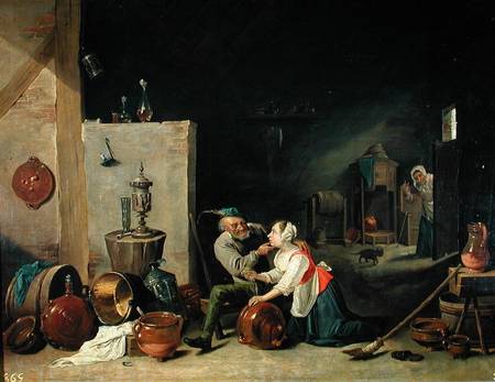 The Old Man and the Servant à David Teniers