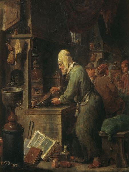 The Alchemist / Painting by Teniers à David Teniers