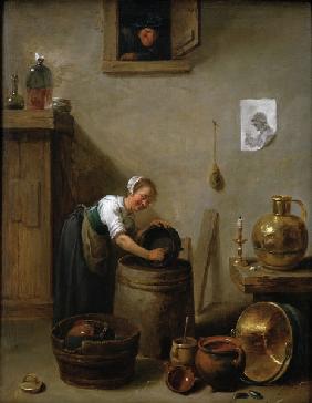 Teniers the Younger / Young Girl...