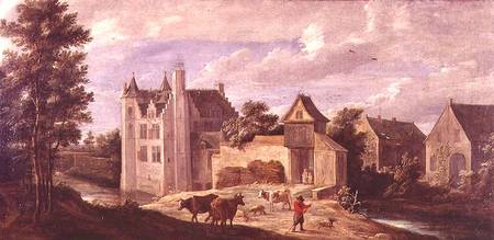 View of a Chateau à David Teniers