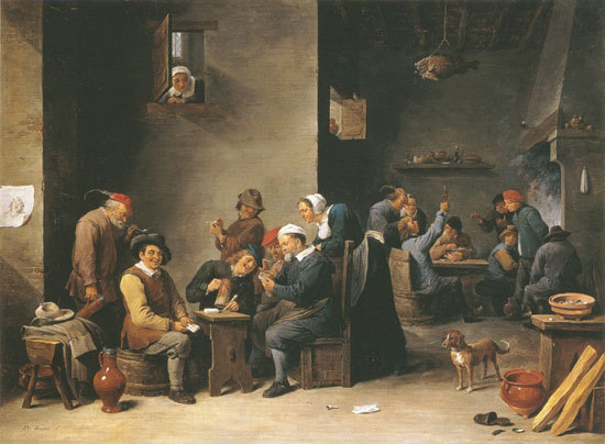 a scene in a tavern à David Teniers