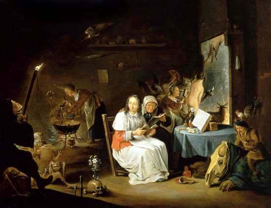 Witches Preparing for the Sabbat à David Teniers