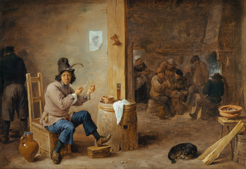 Smoker at an Inn à David Teniers le Jeune