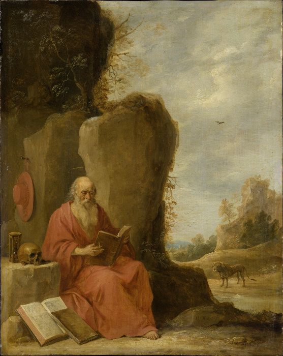 St Jerome in the Desert à David Teniers le Jeune
