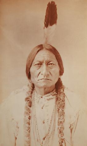 Sitting Bull, Sioux Chief, c.1885 (b/w photo) 