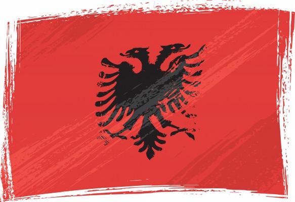 Grunge Albania flag à Dawid Krupa