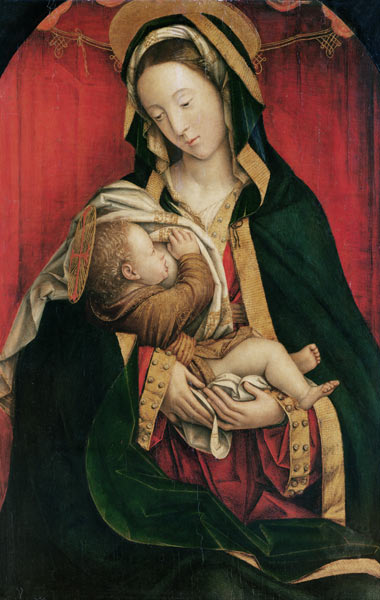 The Madonna Suckling her Child, 1520-30 (oil on panel) à Defendente Ferrari