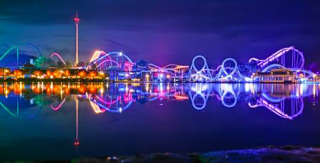 Heide-Park Soltau bei Nacht