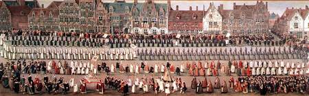 The Ommeganck in Brussels on 31st May 1615: Procession of Notre Dame de Sablon à Denys van Alsloot