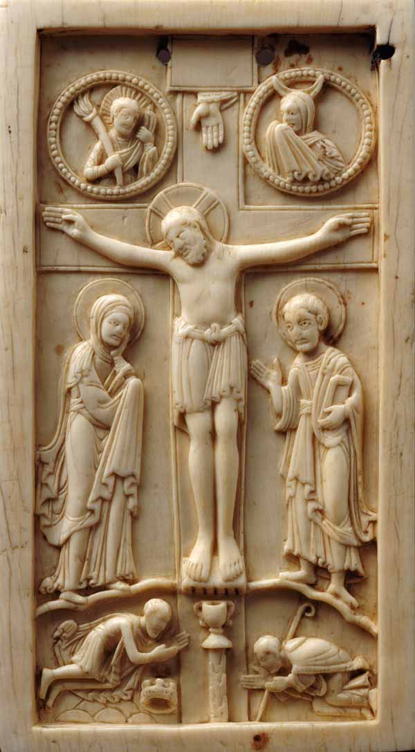 Kreuzigung Christi mit Stifterfiguren à (deutsch) Unbekannt