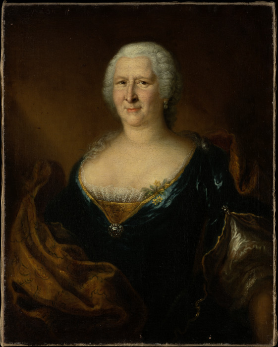 Portrait of Anna Sybilla von Holzhausen, née zum Jungen à Maître allemand vers 1740/1750