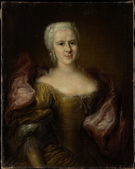 Portrait of Eleonore Ernestine von Ponikau, née von Holzhausen à Maître allemand vers 1740/1750