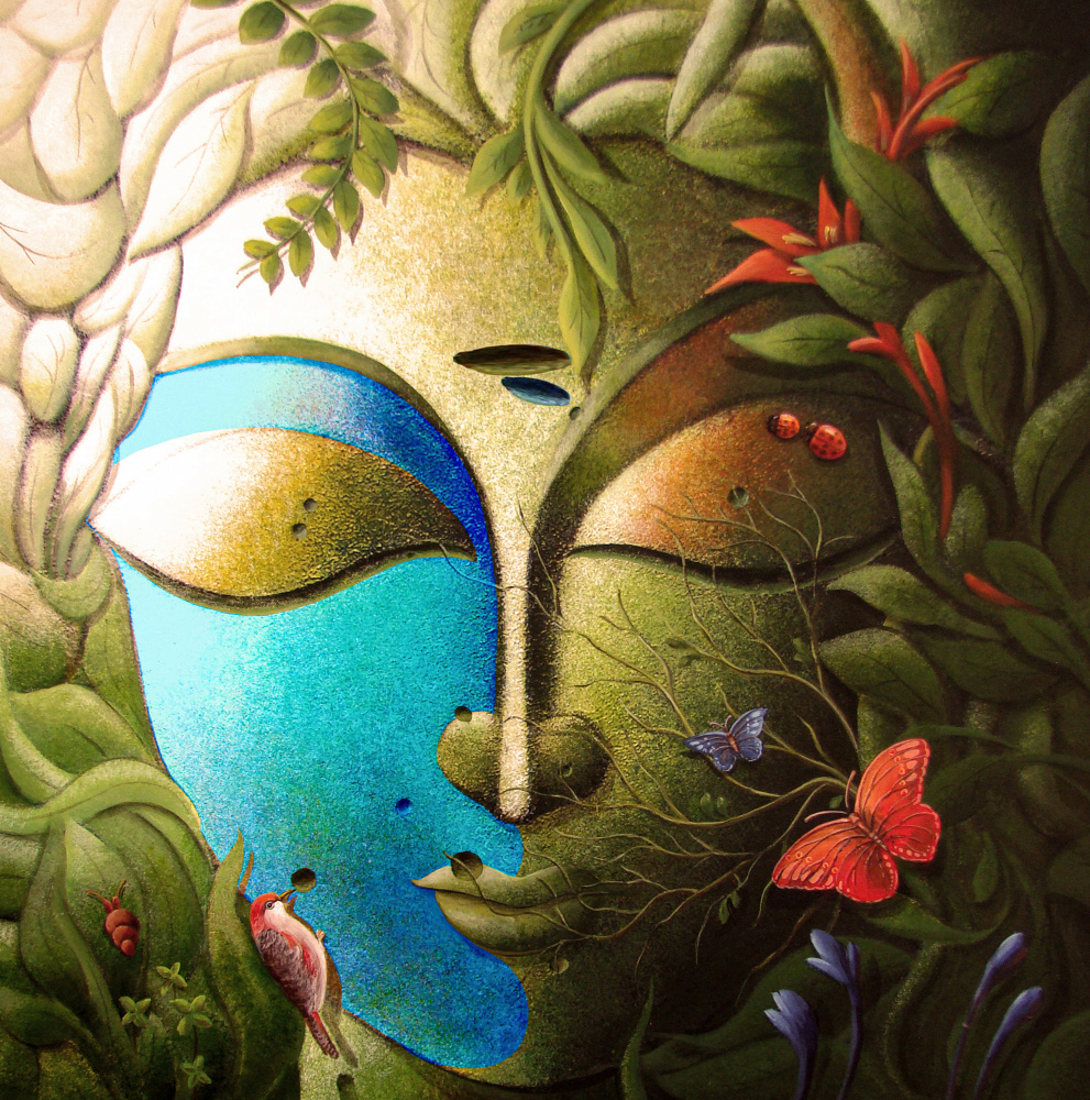 Green God (Buddha) à Dhananjoy Mukherjee