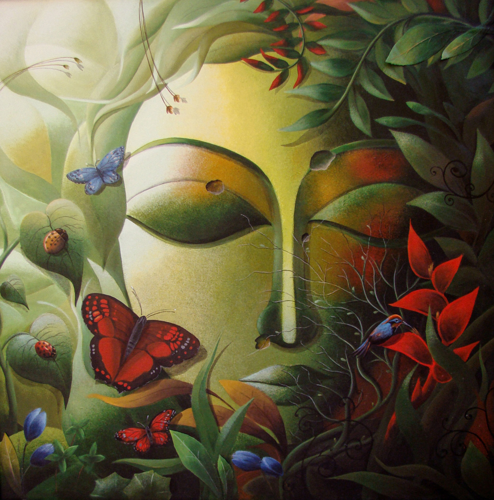 Green God (Buddha) à Dhananjoy Mukherjee
