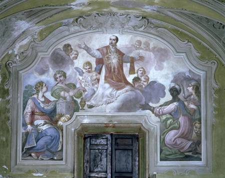 The Apotheosis of St. Ignatius of Loyola (c.1491-1556) from the Refectory à Diacinto Fabbroni