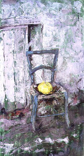 Blue Chair, 1991 (board)  à Diana  Schofield
