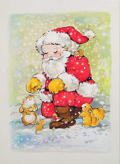 Father Christmas with Animals  à Diane  Matthes