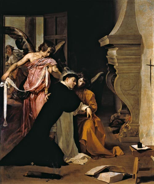 Temptation of St.Thomas Aquinas à Diego Rodriguez de Silva y Velásquez