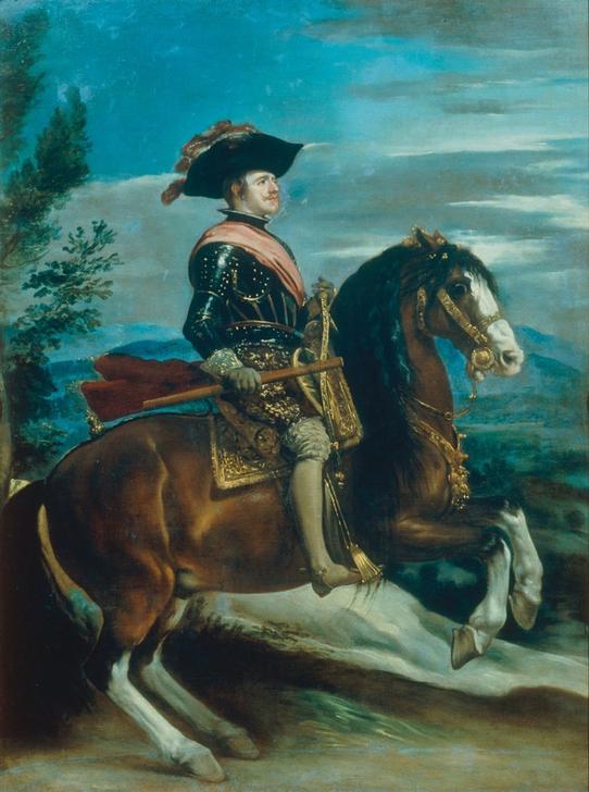 Philip IV on horseback à Diego Rodriguez de Silva y Velásquez