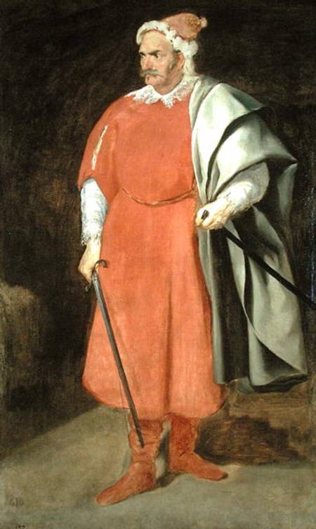 Portrait of the Buffoon 'Redbeard', Cristobal de Castaneda à Diego Rodriguez de Silva y Velásquez