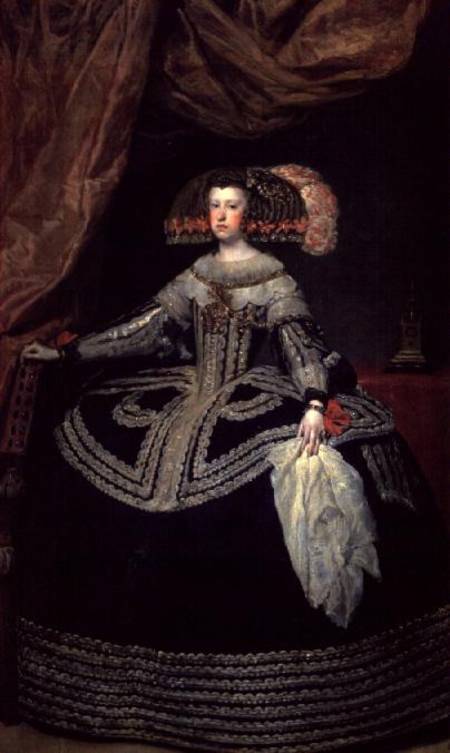 Queen Mariana (1634-96) of Austria à Diego Rodriguez de Silva y Velásquez