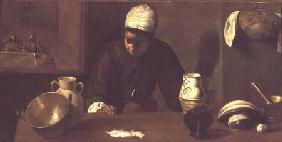 Kitchen Maid with the Supper at Emmaus