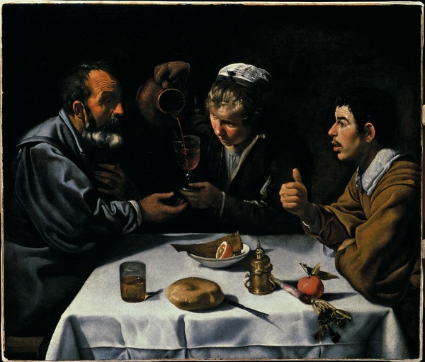 Velázquez / El Almuerzo / c.1618/19 à Diego Rodriguez de Silva y Velásquez