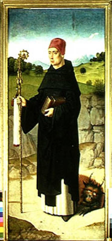 St. Bernard, left hand panel from the Triptych of St. Erasmus à Dieric Bouts l'Ancien
