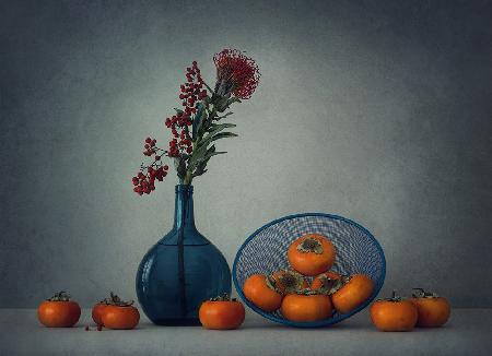 Still life with persimmon
