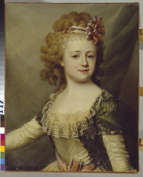 Portrait of Grand Duchess Alexandra Pavlovna (1783-1801) à Dimitrij Grigorjewitsch Lewizkij
