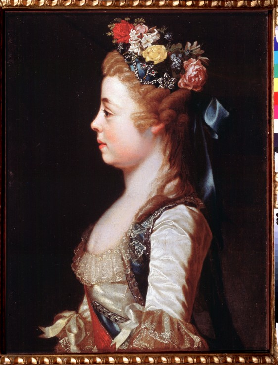 Portrait of Grand Duchess Alexandra Pavlovna (1783-1801) as child à Dimitrij Grigorjewitsch Lewizkij