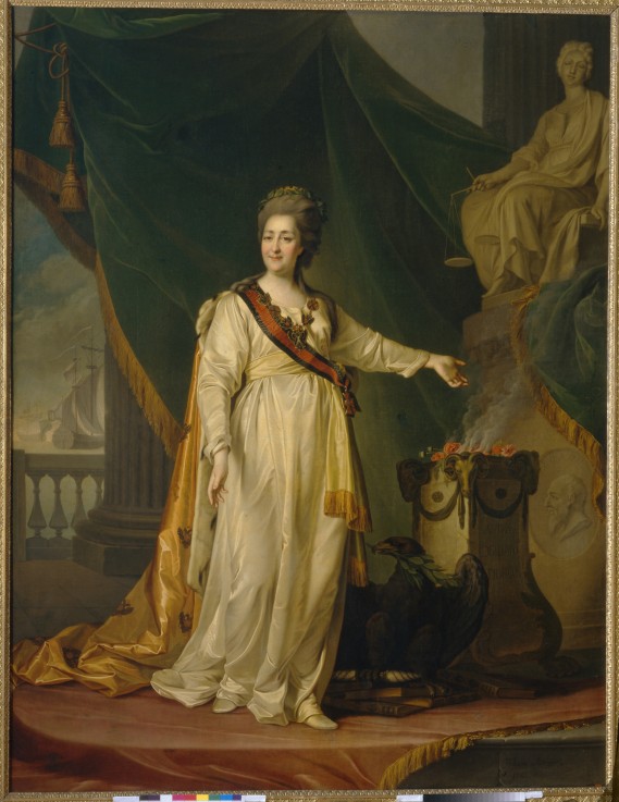 Catherine II as Legislator in the Temple of the Goddess of Justice à Dimitrij Grigorjewitsch Lewizkij
