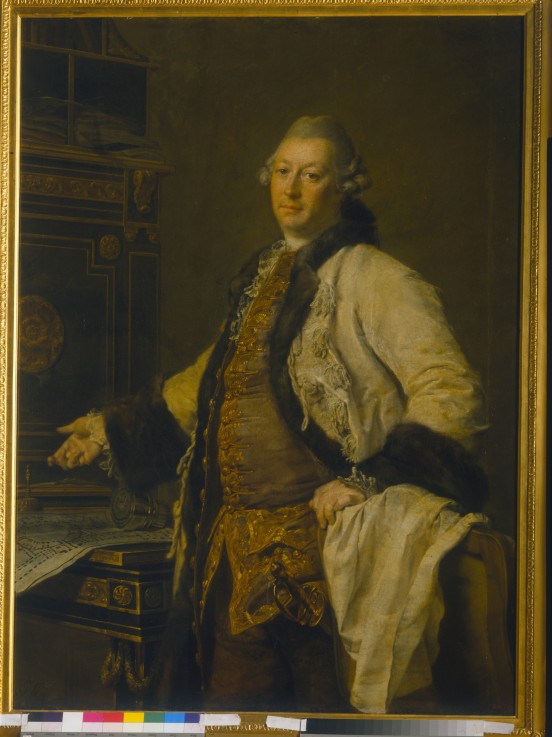 Portrait of the architect Alexander Kokorinov (1726-1772) à Dimitrij Grigorjewitsch Lewizkij