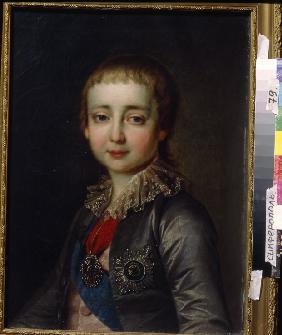 Portrait of Emperor Alexander I (1777-1825) as Child
