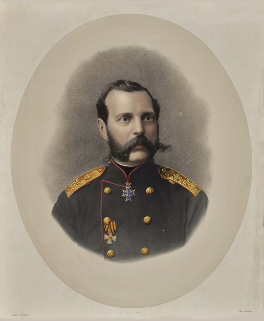Portrait of Emperor Alexander II of Russia (1818-1881) à Dimitrij Grigorjewitsch Lewizkij