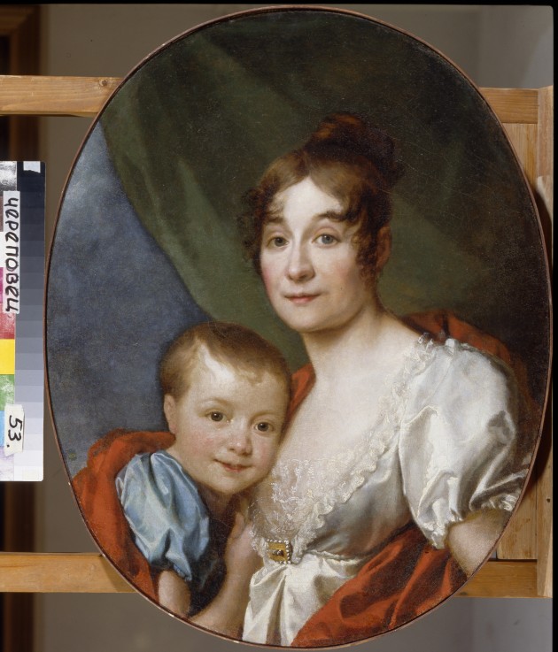 Portrait of Countess Ekaterina Alexandrovna Shakhovskaya (1777-1846) with Daughter à Dimitrij Grigorjewitsch Lewizkij
