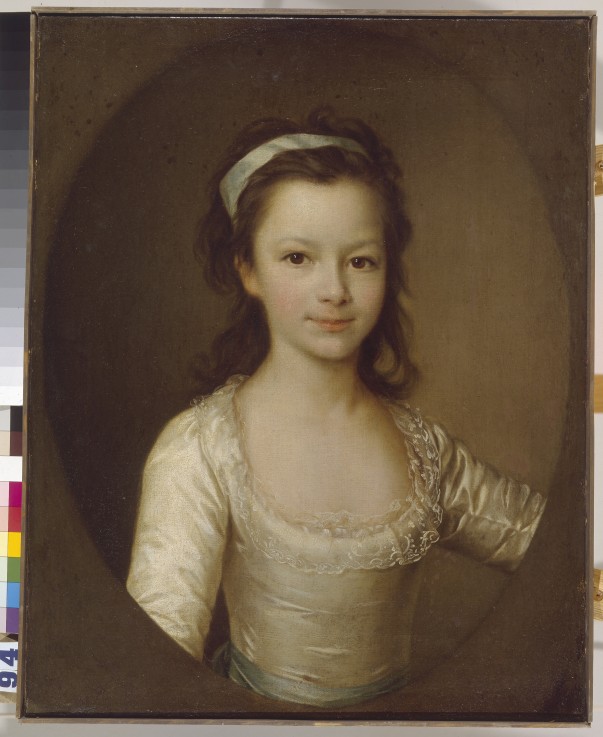 Portrait of Countess Yekaterina Artemyevna Vorontsova (1780-1836) as Child à Dimitrij Grigorjewitsch Lewizkij