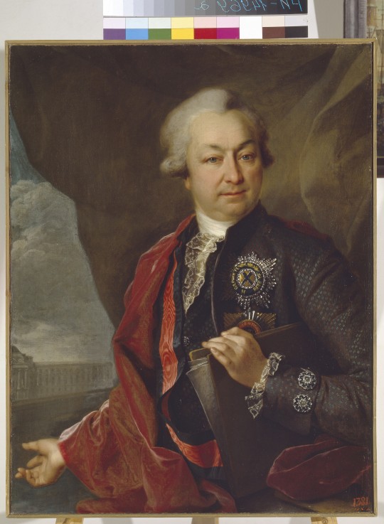 Portrait of the Count Ivan Ivanovich Shuvalov (1727-1797) à Dimitrij Grigorjewitsch Lewizkij