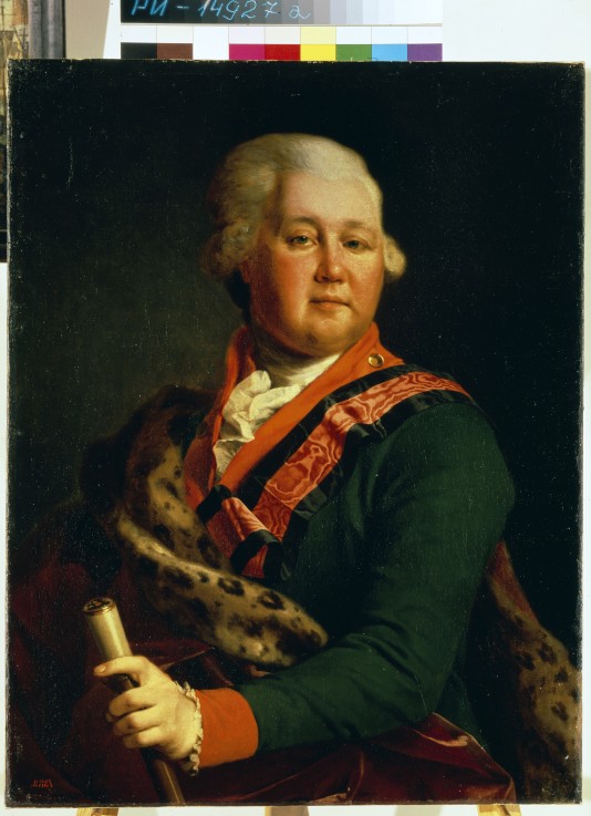 Portrait of Count Valentin Platonovich Ivanovich Musin-Pushkin (1735-1804) à Dimitrij Grigorjewitsch Lewizkij
