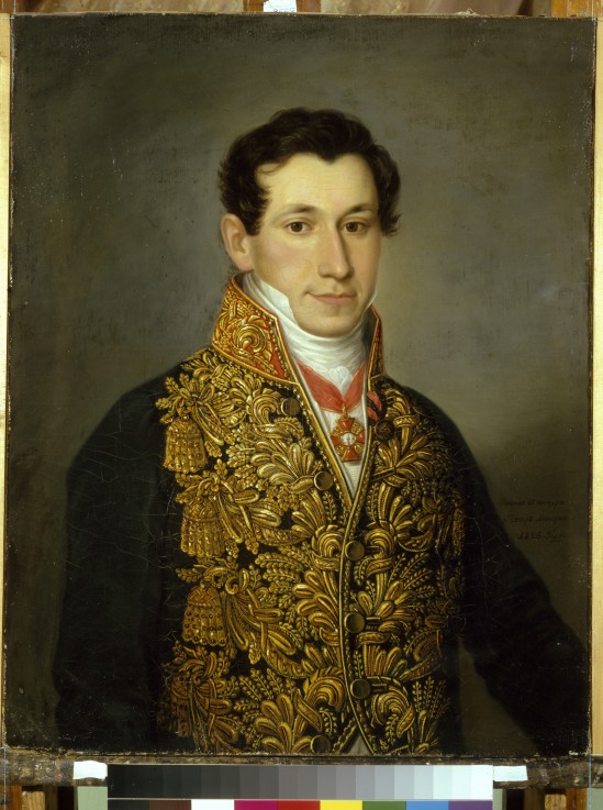 Portrait of Grigory Mitusov (1795-1871) à Dimitrij Grigorjewitsch Lewizkij