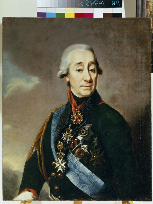 Portrait of Ivan Varfolomeevich Lamb (1764-1801) à Dimitrij Grigorjewitsch Lewizkij