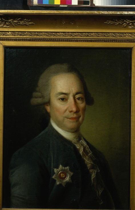 Portrait of Pyotr Vasilyevich Bakunin (1725–1786) à Dimitrij Grigorjewitsch Lewizkij