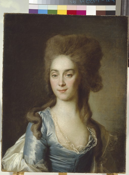 Portrait of Tatyana Petrovna Raznatovskaya, née Rezvaya à Dimitrij Grigorjewitsch Lewizkij