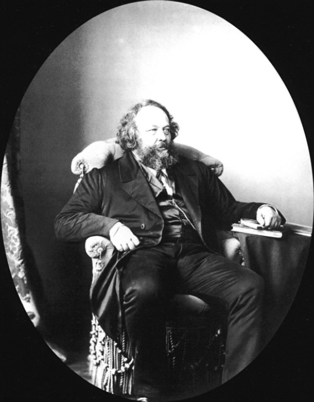 Russian revolutionary and theorist of anarchism Mikhail Bakunin (1814-1876) à Dimitrij Grigorjewitsch Lewizkij