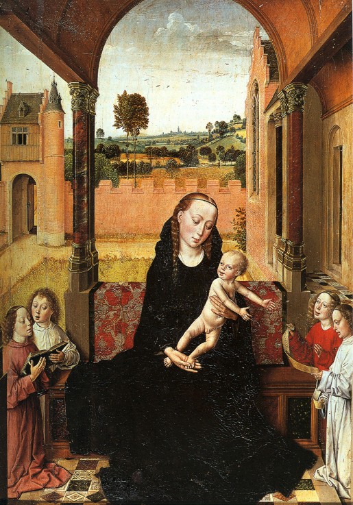 Madonna with Child and Four Angels à Dirck Bouts
