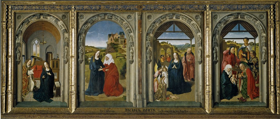 Four scenes from the life of the Virgin à Dirck Bouts