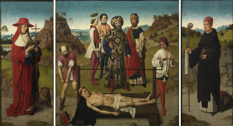 Martyrdom of Saint Erasmus (Triptych) à Dirck Bouts