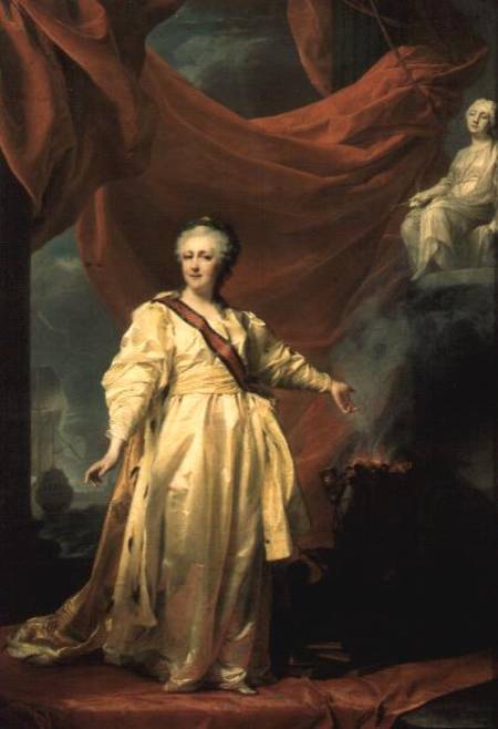 Portrait of Catherine the Great in the Justice Temple à Dmitri Grigor'evich Levitsky